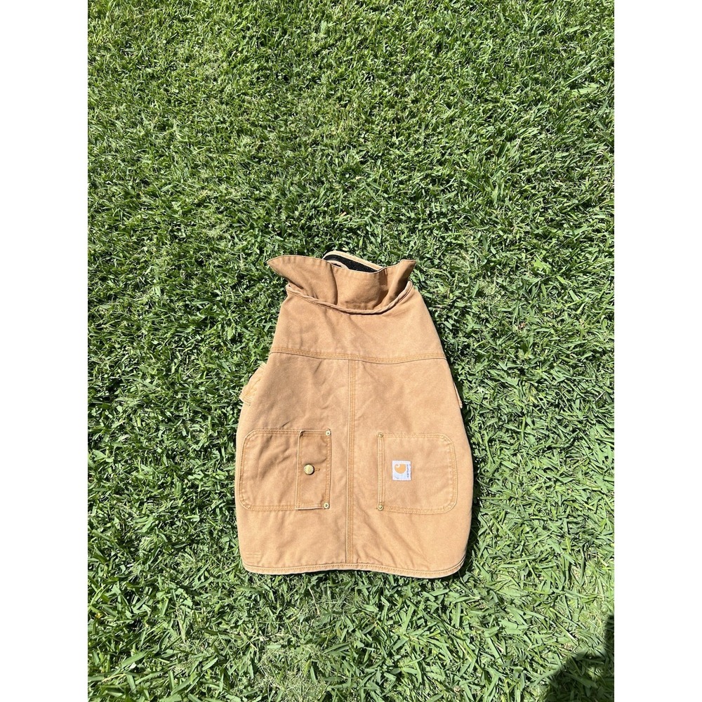 Carhartt Insulated Dog Chore Coat Size Large Chest Brown Tan
